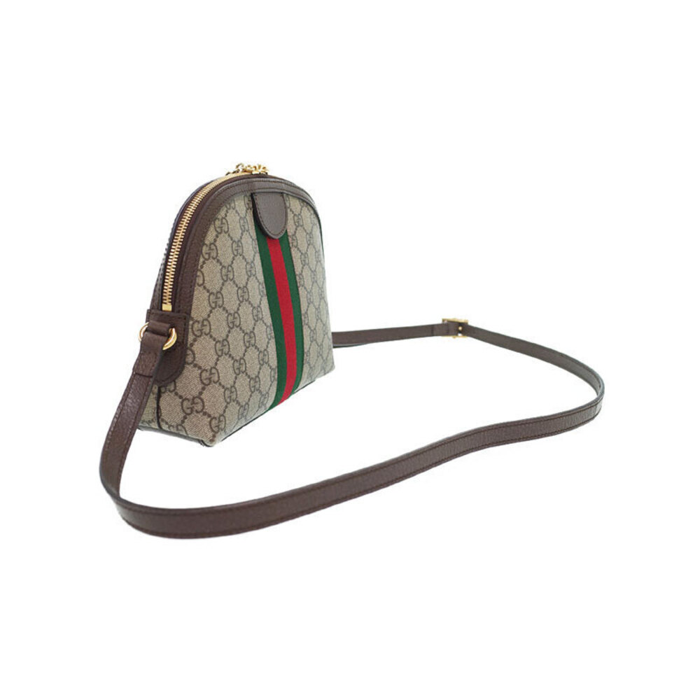 Gucci Ebony GG Shoulder Ophidia Brown Bag Canvas Beige Supreme